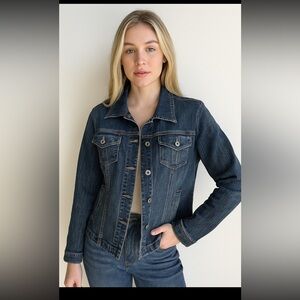 Tommy Hilfiger Ladies Large Slim Fit Stretch Denim Jacket